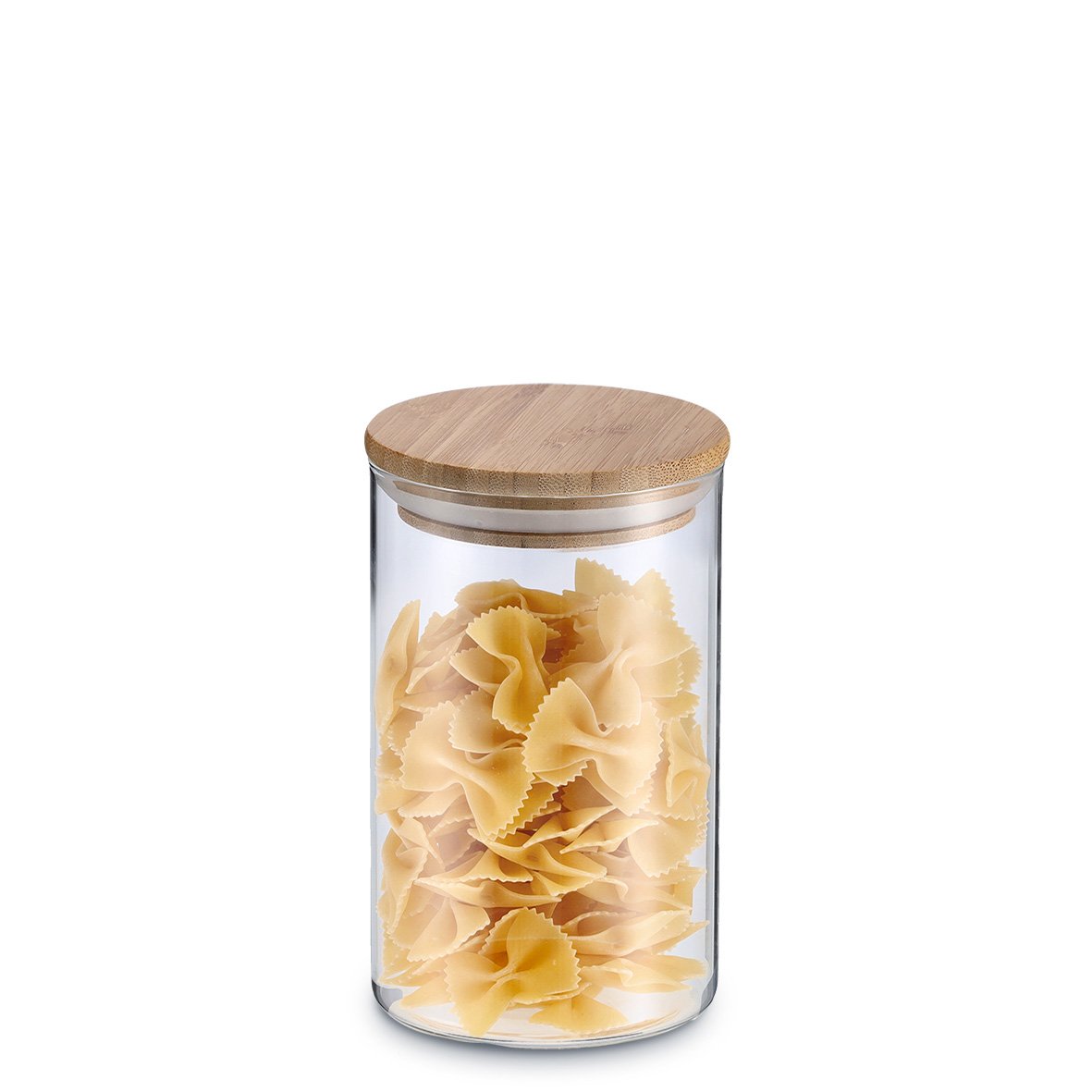 zeller-present-k-che-vorratsglas-bambusdeckel-1000-ml-glas image 3
