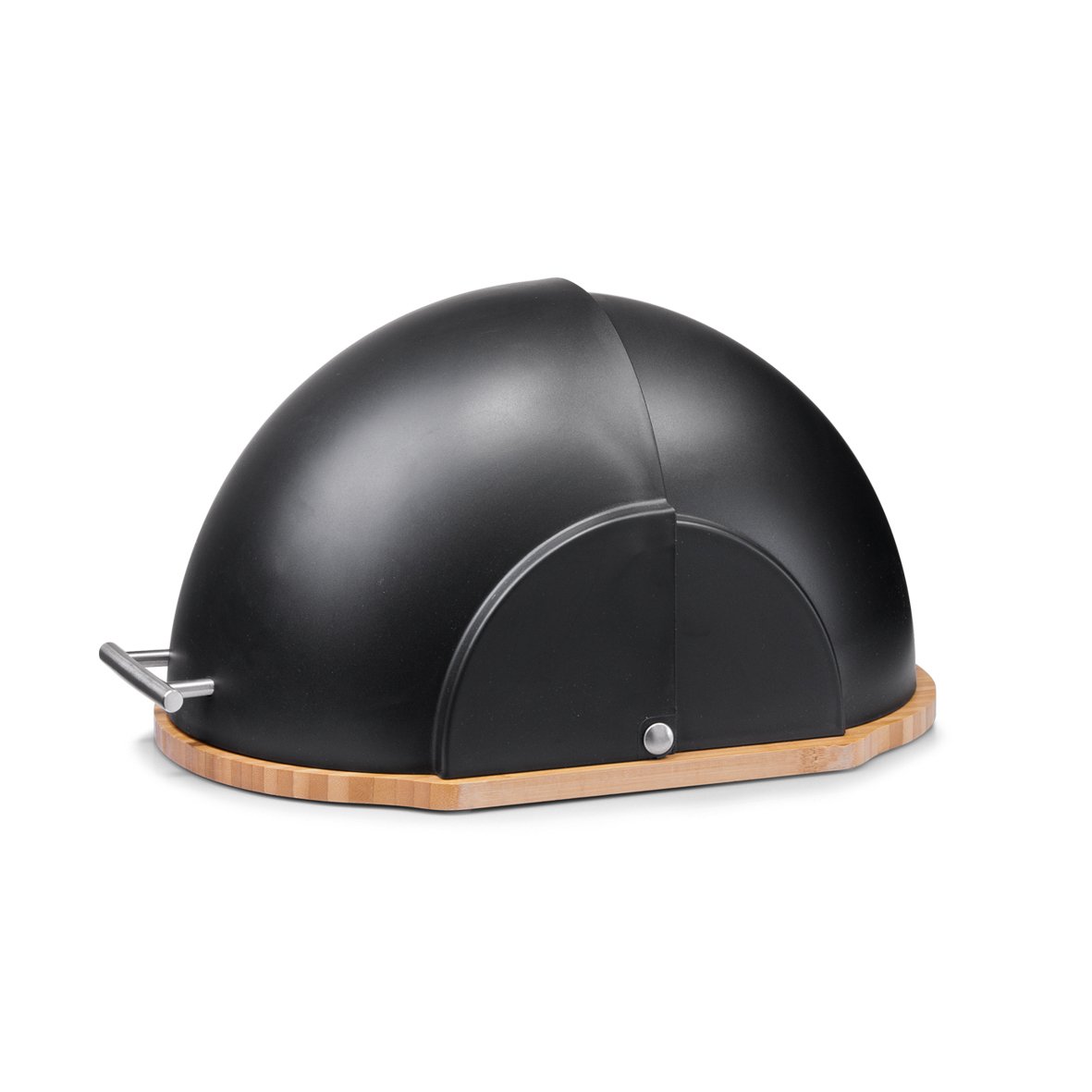 zeller-present-k-che-brotkasten-bambus-schwarz-mit-griff image 1