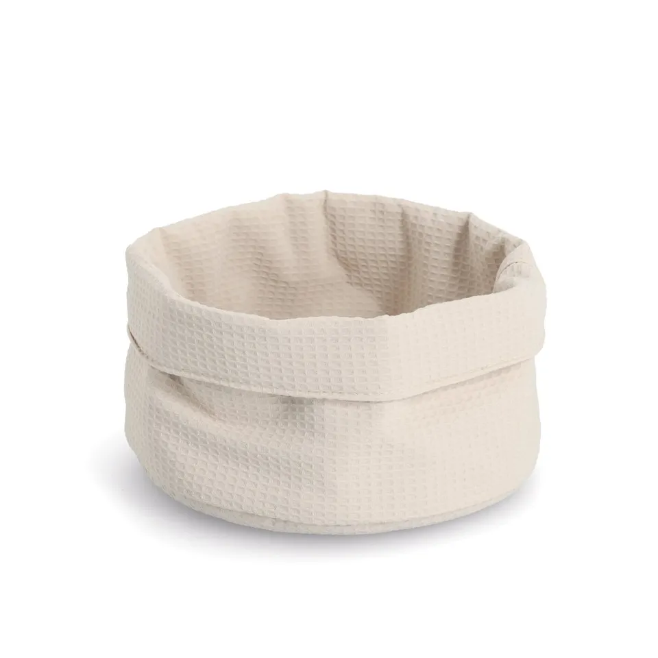zeller-present-home-living-aufbewahrungskorb-waffelpiqu-creme-polyester image 1