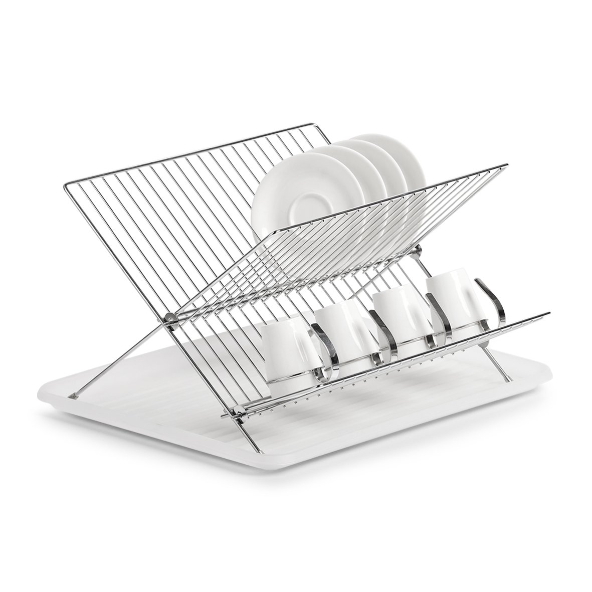 zeller-present-k-che-geschirrabtropfst-nder-metall-wei-abtropfer image 3