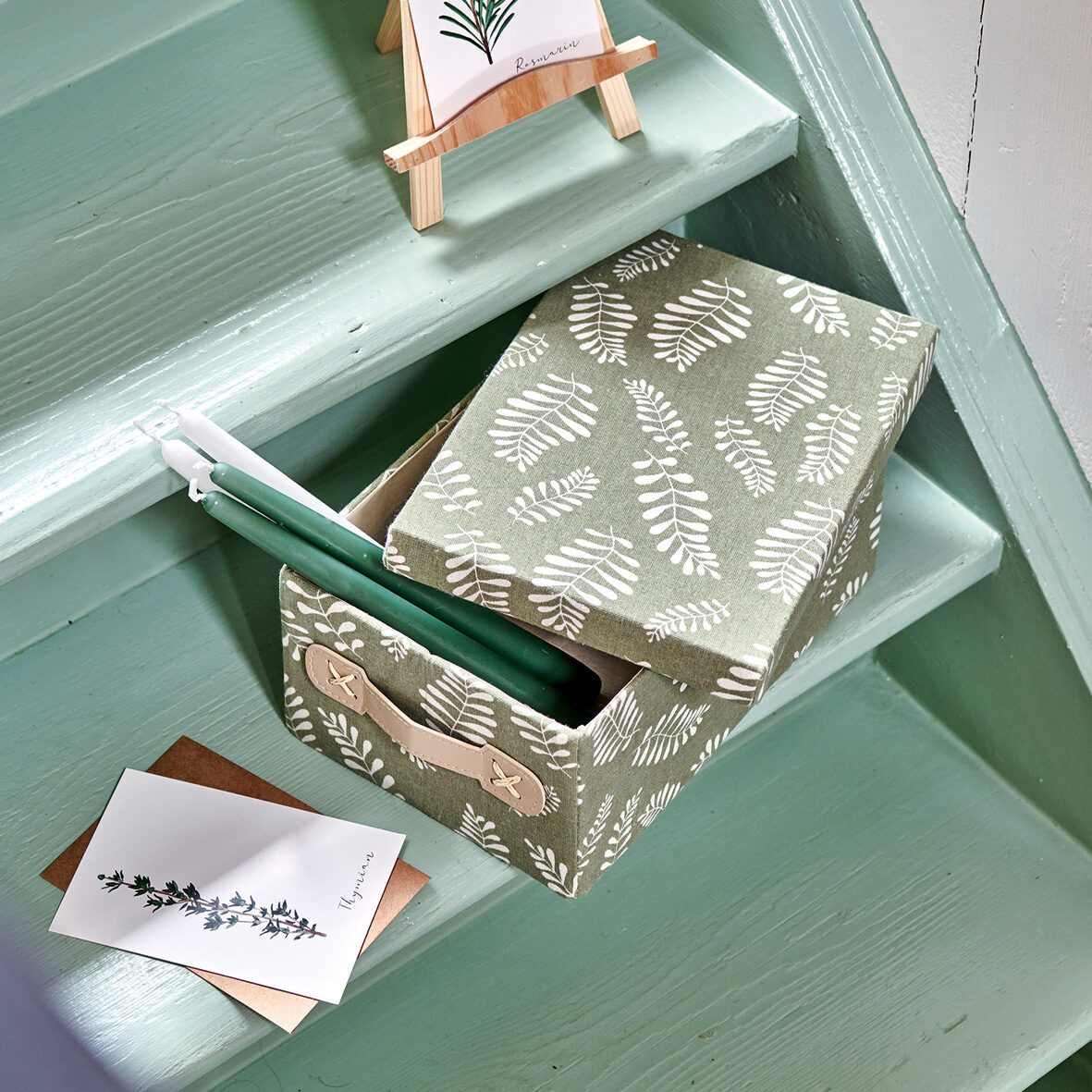 zeller-present-home-living-aufbewahrungsbox-leaves-faltbar image 7