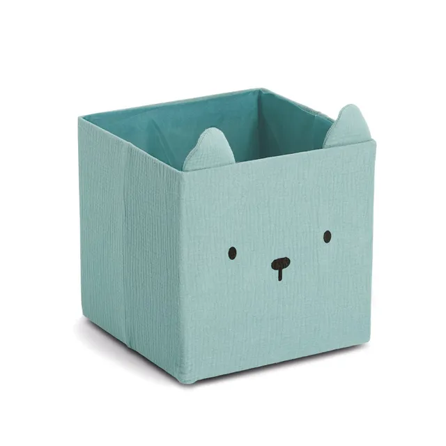 zeller-present-kids-aufbewahrungsbox-b-r-musselin-mint image 1