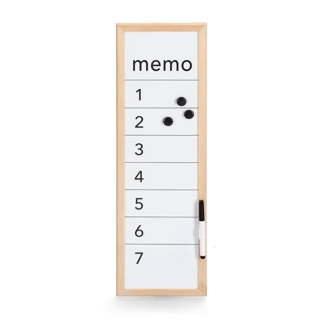 zeller-present-office-magnet-schreibtafel-memo-metall-kiefer image 1