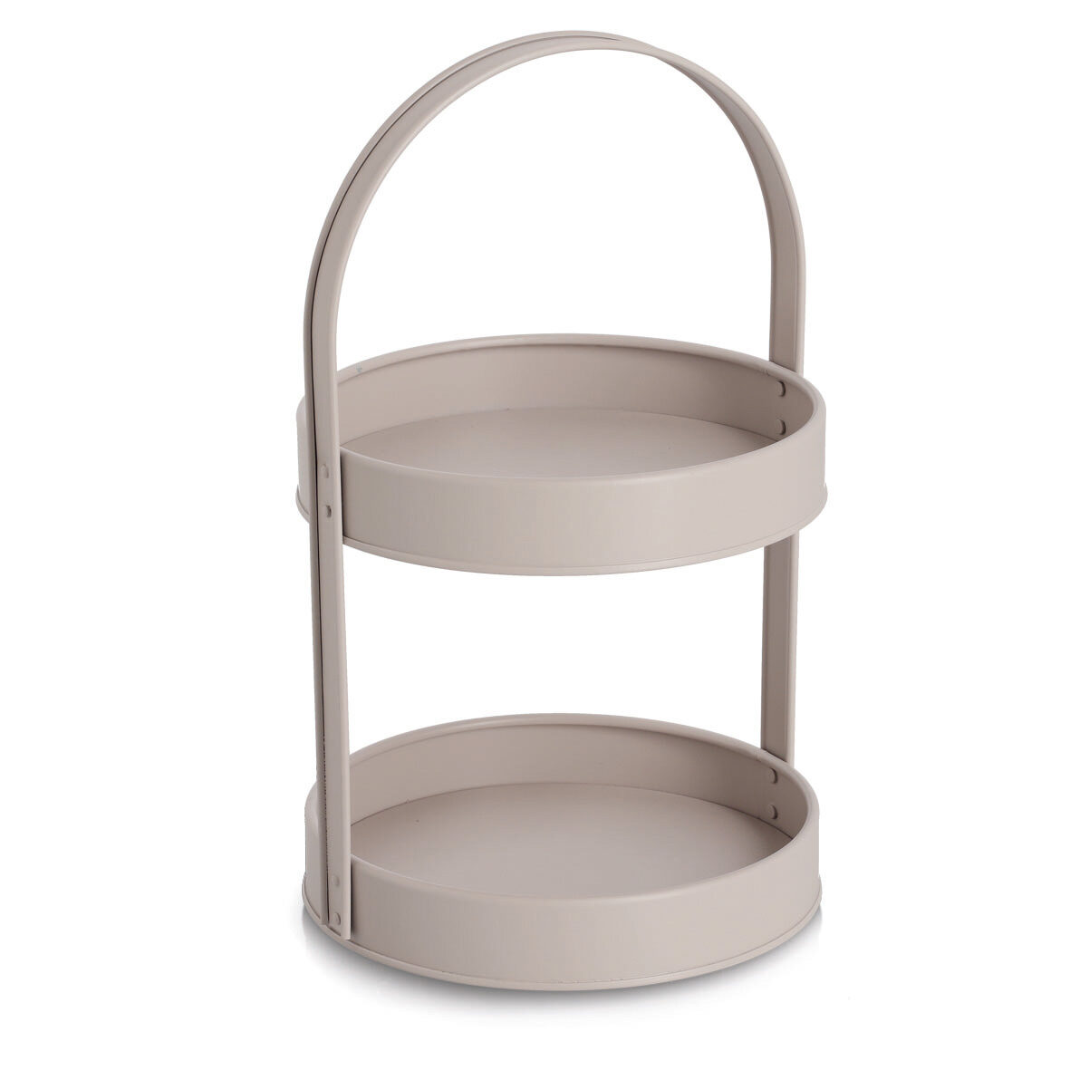 zeller-present-table-etagere-metall-greige-obstetagere image 1