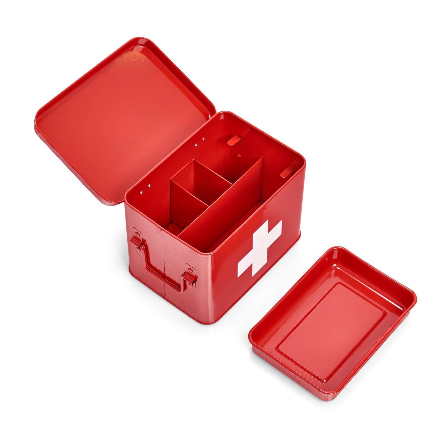 zeller-present-home-living-medizinbox-metall-rot image 3