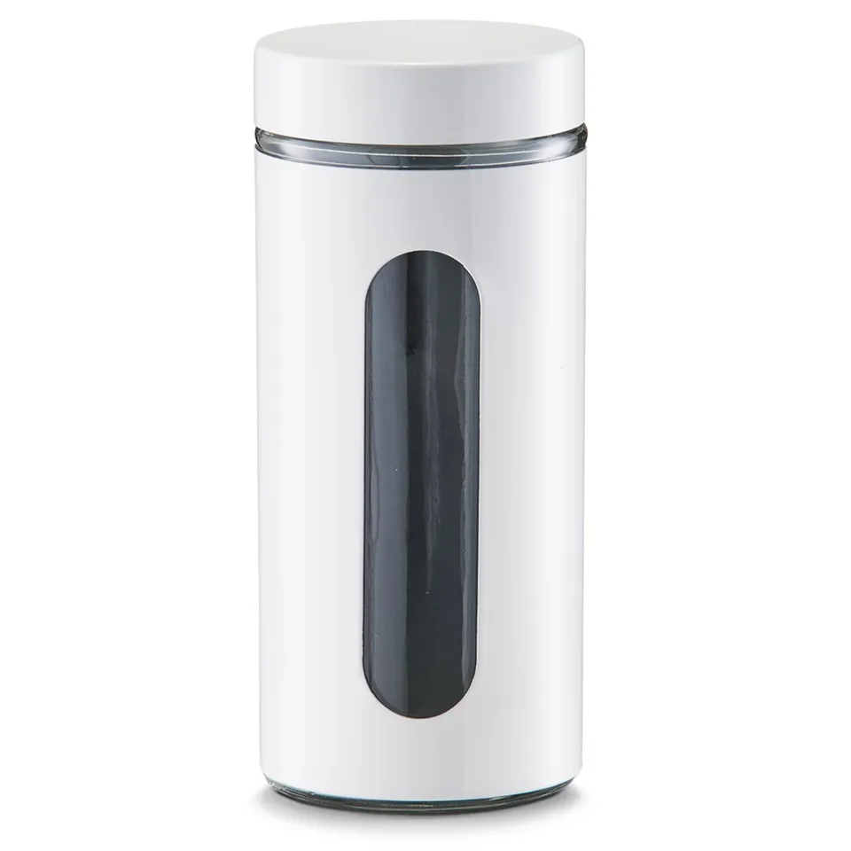 zeller-present-vorratsglas-1200-ml-wei-schraubdeckel image 1