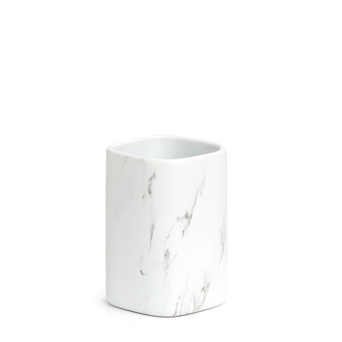 zeller-present-marmor-zahnputzbecher-keramik-wei image 1