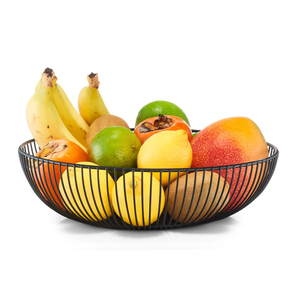 zeller-present-k-che-obstkorb-metall-schwarz-pulverbeschichtet image 2