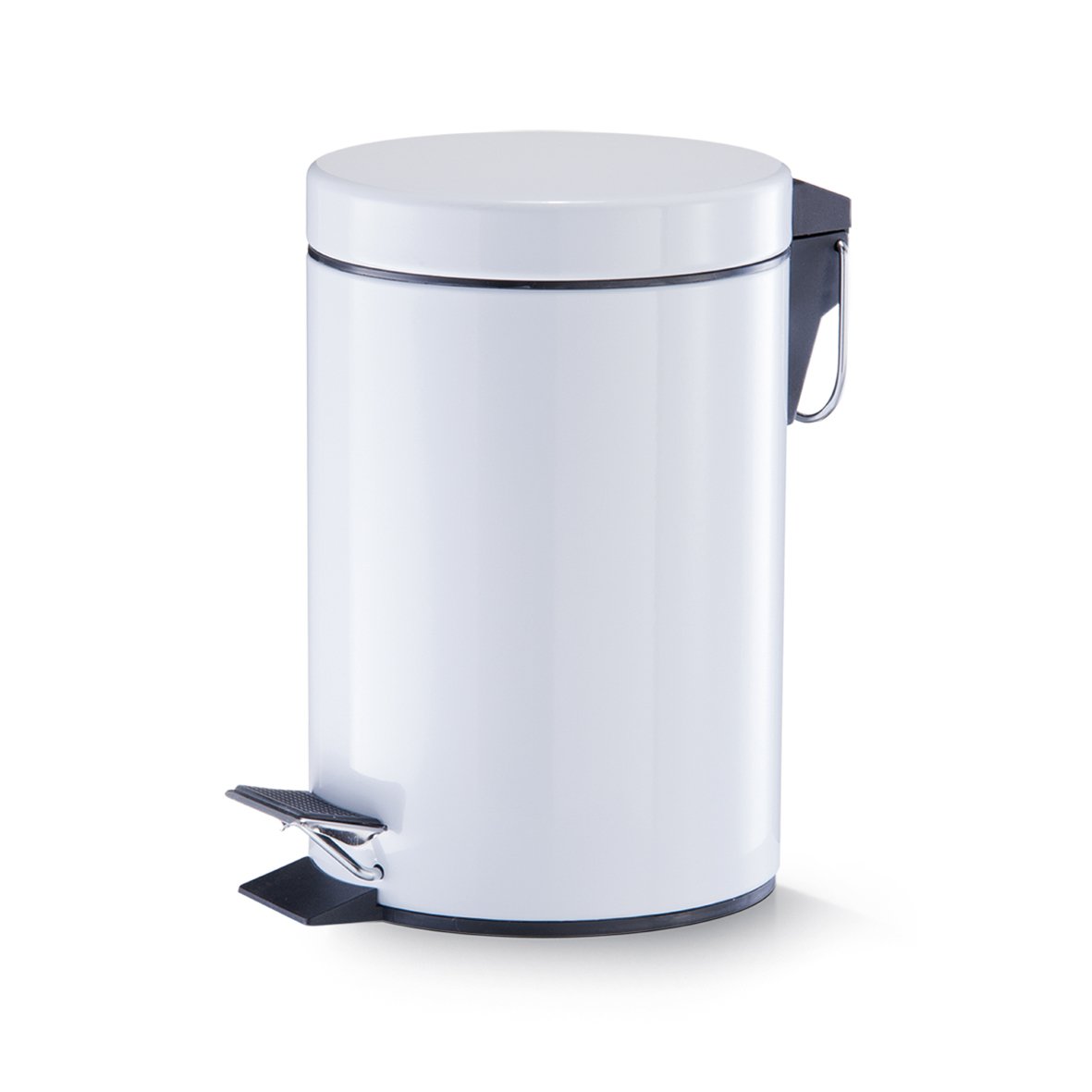 zeller-present-bad-kosmetikeimer-3-l-metall-wei-treteimer image 1