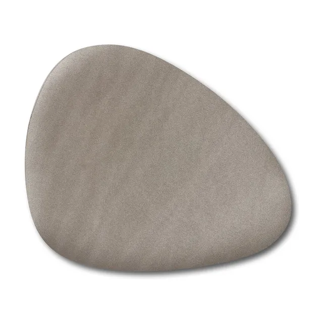 zeller-present-platzset-kunstleder-metallic-taupe-curve image 1