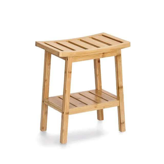 zeller-present-home-living-hocker-mit-ablage-bambus image 1
