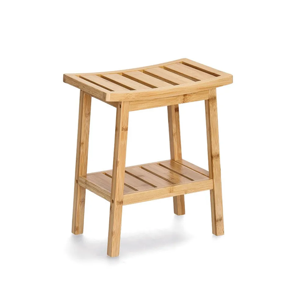 zeller-present-home-living-hocker-mit-ablage-bambus image 1