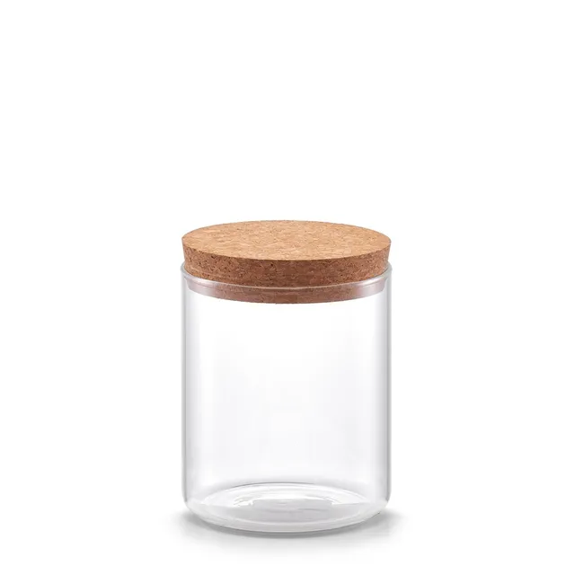 zeller-present-k-che-vorratsglas-650-ml-mit-korkdeckel-glas image 1