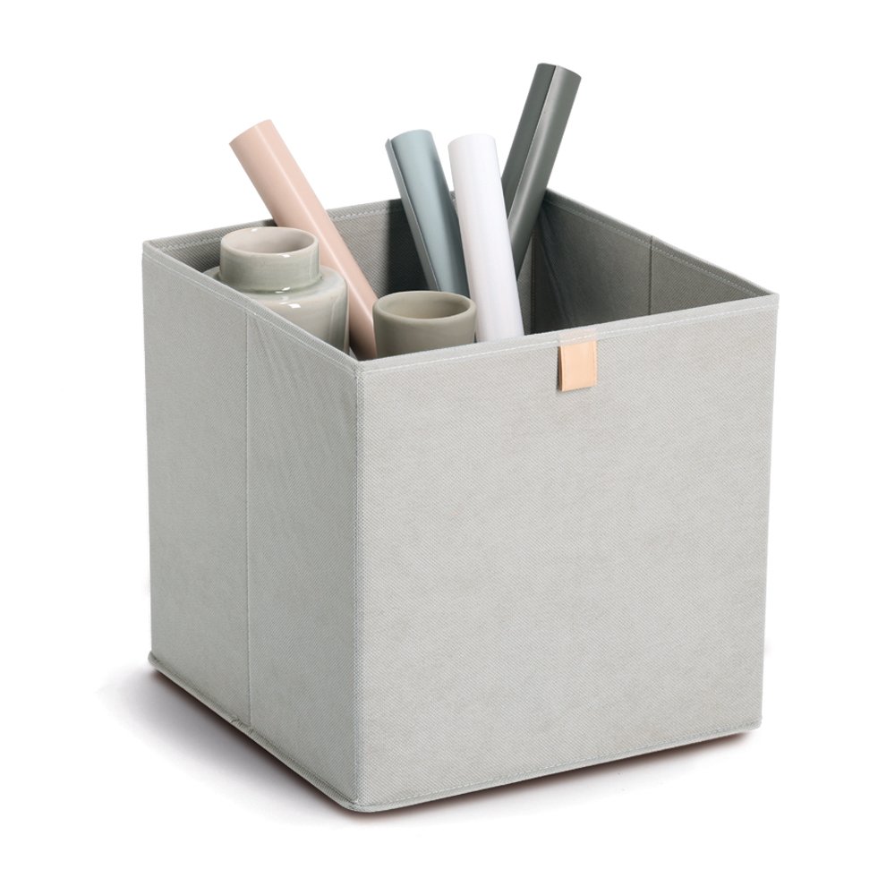 zeller-present-home-living-aufbewahrungsbox-vlies-grau-faltbar-2 image 2