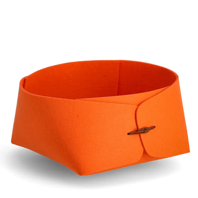 zeller-present-home-living-aufbewahrungskorb-filz-orange-2 image 1