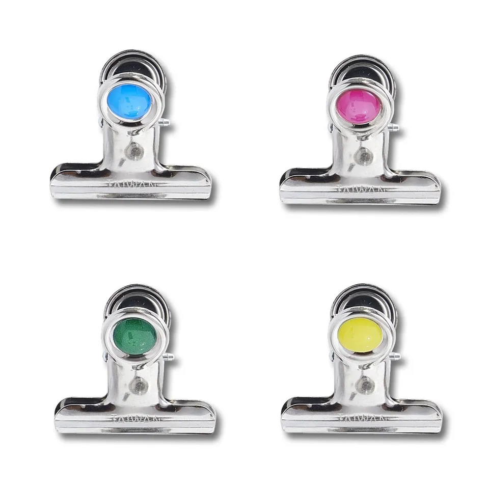 zeller-present-office-magnet-set-clips-4-tlg-metall image 1