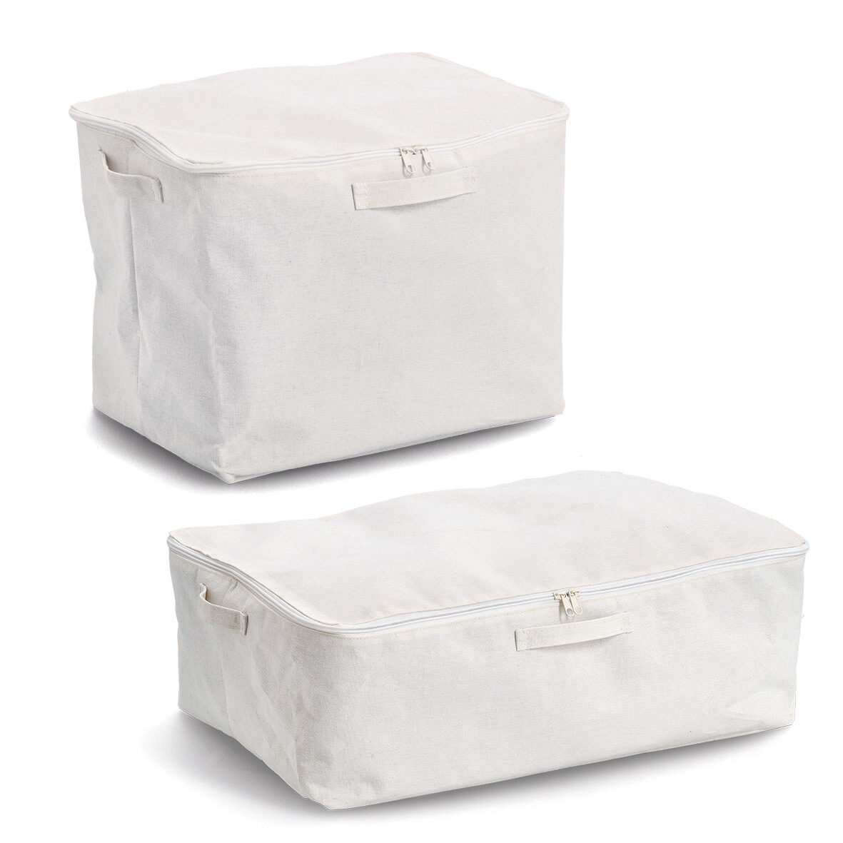 zeller-present-home-aufbewahrungsbox-polyester-creme-rei-verschluss image 2