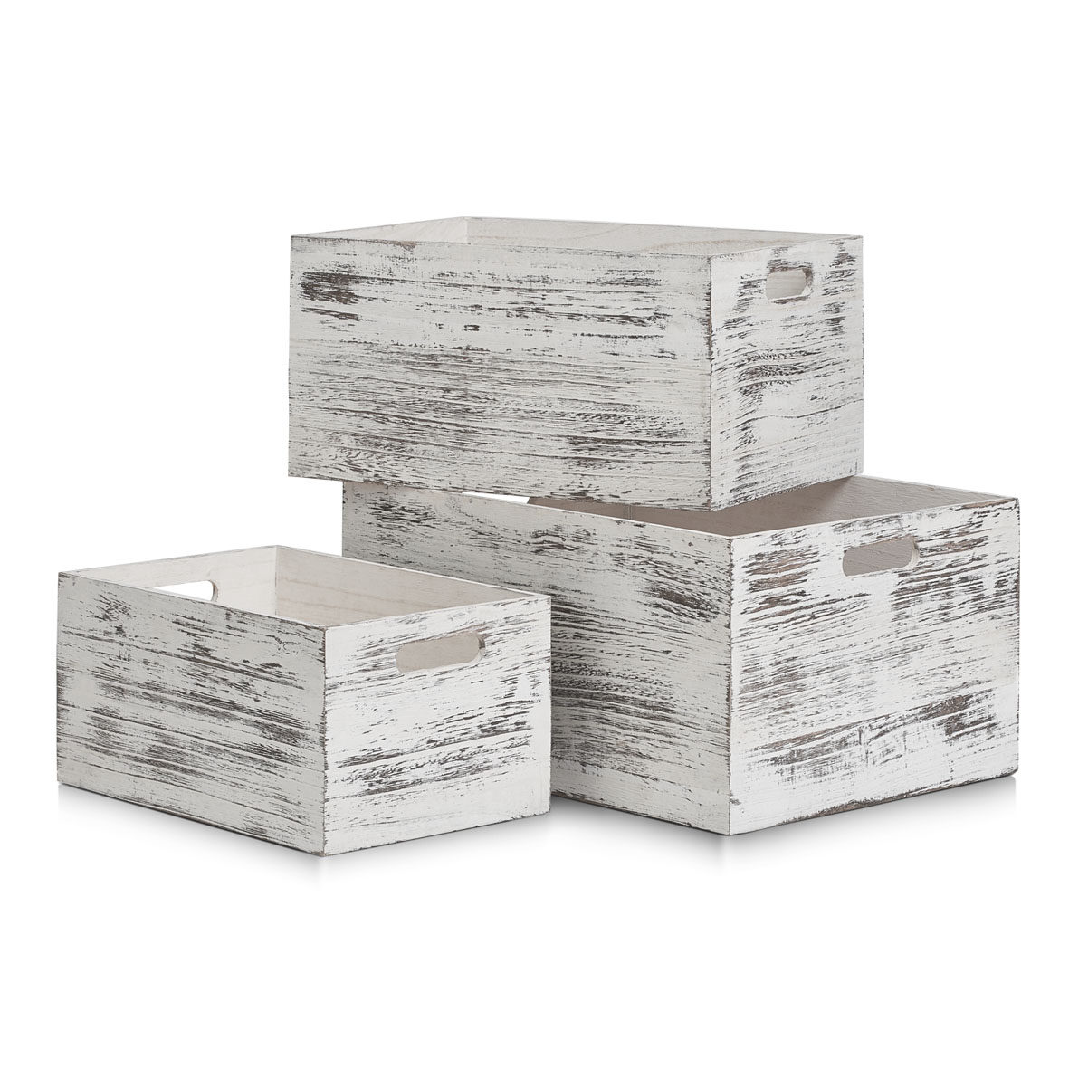 zeller-present-rustic-wei-aufbewahrungskiste-holz image 4