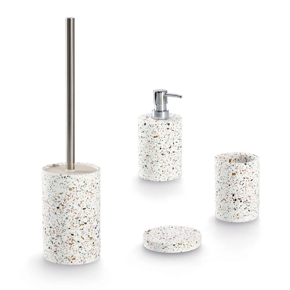zeller-present-bad-seifenschale-terrazzo-zement-eckig image 4