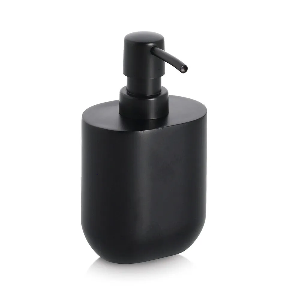 zeller-present-bad-seifenspender-polyresin-schwarz-matt image 1