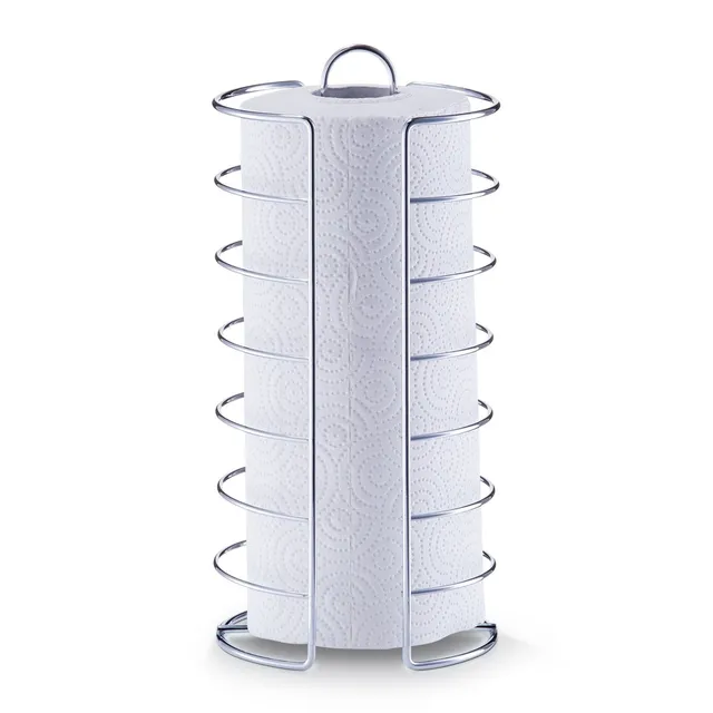 zeller-k-che-k-chenrollenhalter-metall-verchromt-mit-rolle image 1