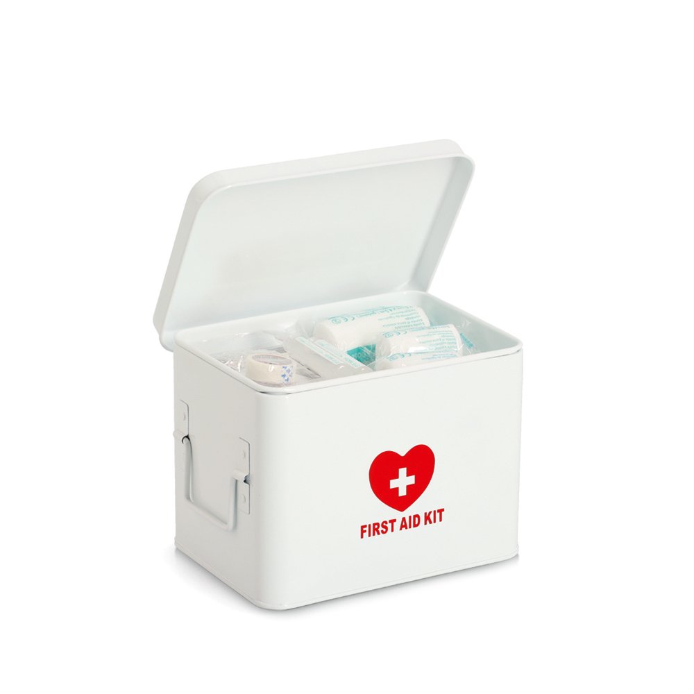 zeller-present-medizinbox-metall-wei-first-aid-kit image 4