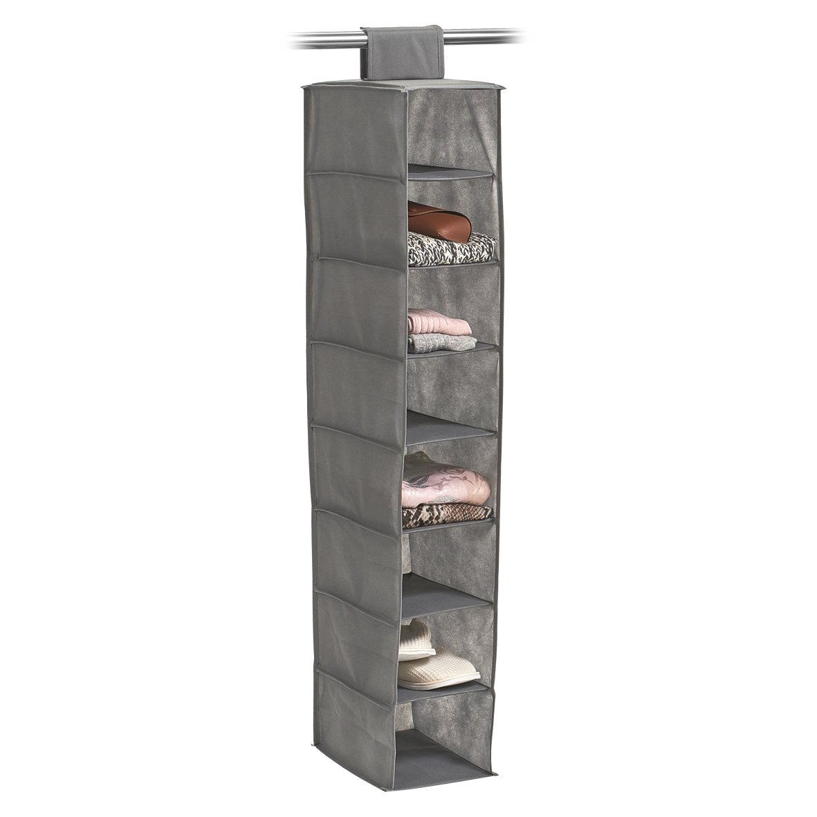 zeller-present-home-living-h-ngeaufbewahrung-8-f-cher-vlies-grau image 2