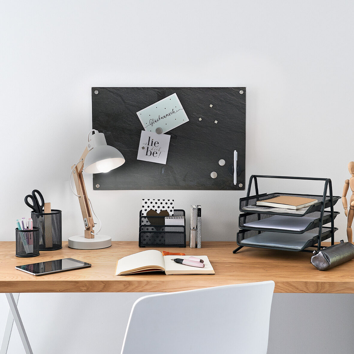 zeller-present-office-briefbox-mesh-anthrazit-draht-schreibtisch image 3