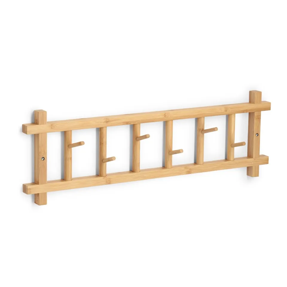 zeller-present-home-living-wandgarderobe-bambus-6-haken image 1