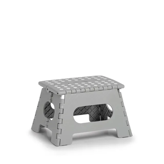 zeller-present-klapphocker-kunststoff-grau-150kg-klappbar image 1