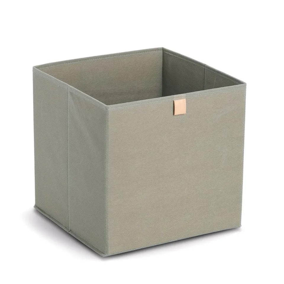 zeller-present-home-aufbewahrungsbox-vlies-khaki-faltbar image 1