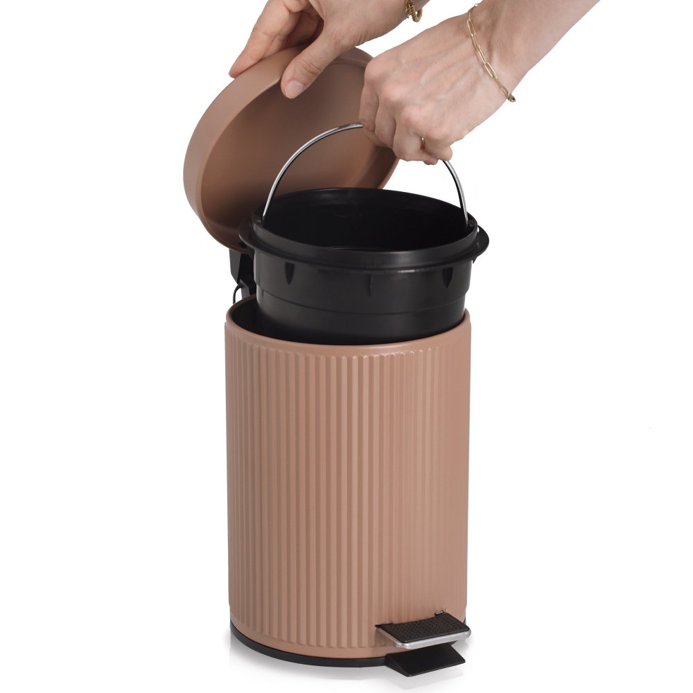 zeller-present-bad-kosmetikeimer-3-liter-mocca-mit-pedal image 6