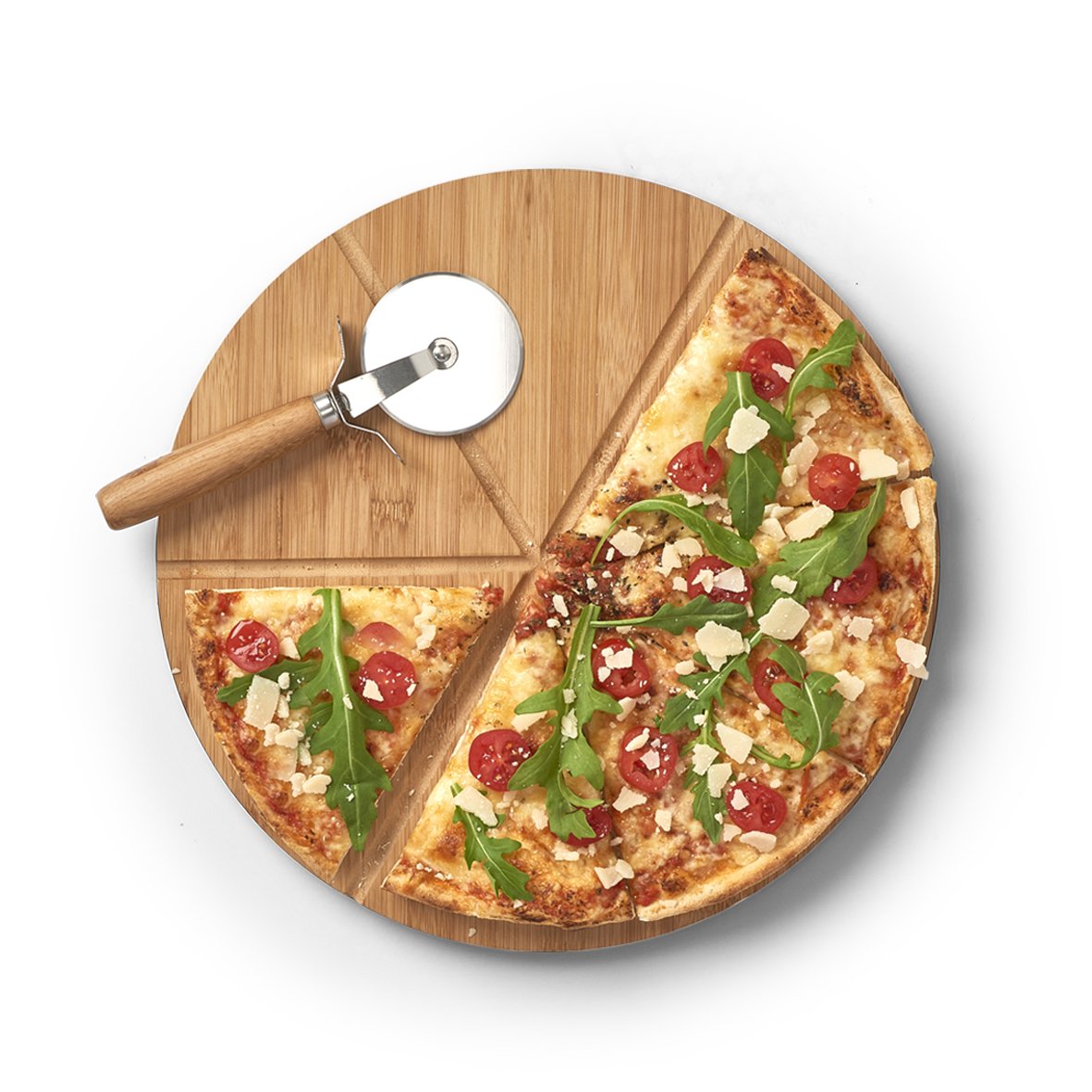 zeller-present-k-che-pizza-set-2-tlg-bambus-edelstahl image 3