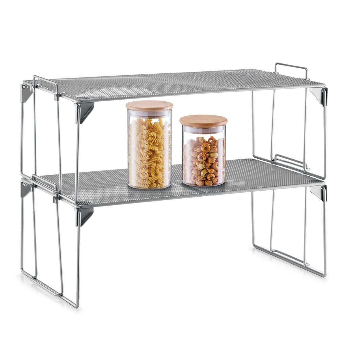 zeller-present-k-che-universalregal-mesh-stapelbar-metall image 4