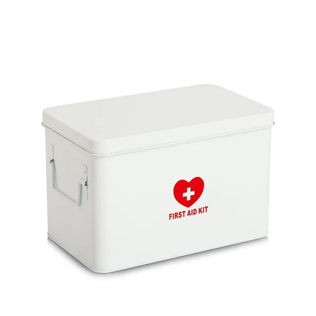 zeller-present-medizinbox-metall-wei-first-aid-kit-2-ebenen image 1