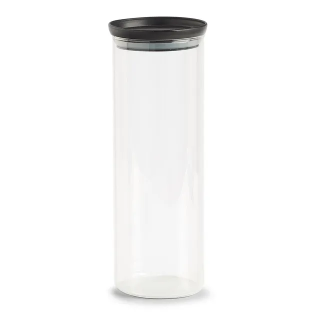 zeller-present-k-che-vorratsglas-1650-ml-schwarz-kunststoffdeckel image 1