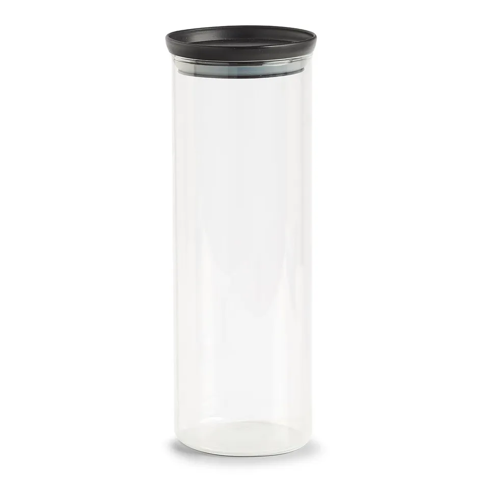 zeller-present-k-che-vorratsglas-1650-ml-schwarz-kunststoffdeckel image 1