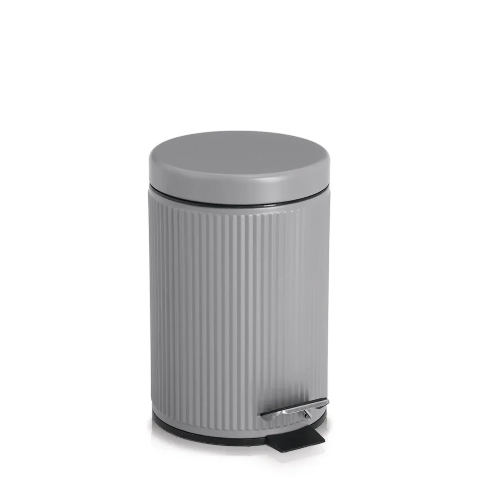 zeller-present-bad-kosmetikeimer-3-liter-grau-mit-pedal image 1