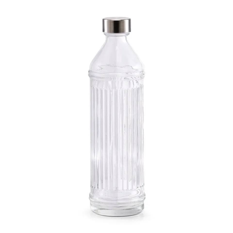 zeller-present-k-che-glasflasche-970-ml-edelstahl image 1
