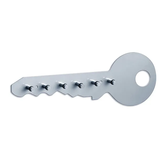 zeller-present-home-schl-sselboard-metall-6-haken-schl-sselform image 1