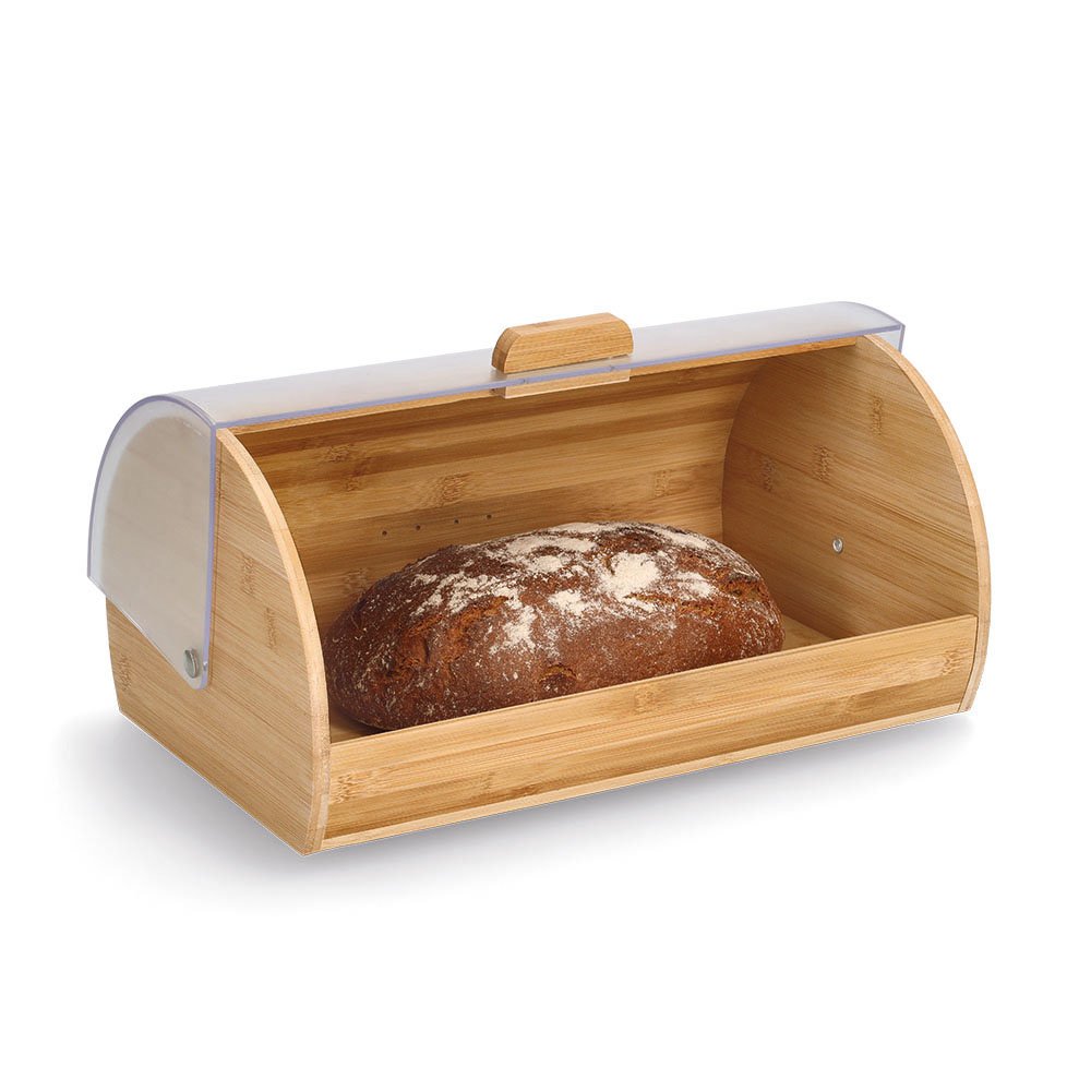 zeller-present-k-che-brotkasten-bambus-brotbox-transparenter-deckel image 3