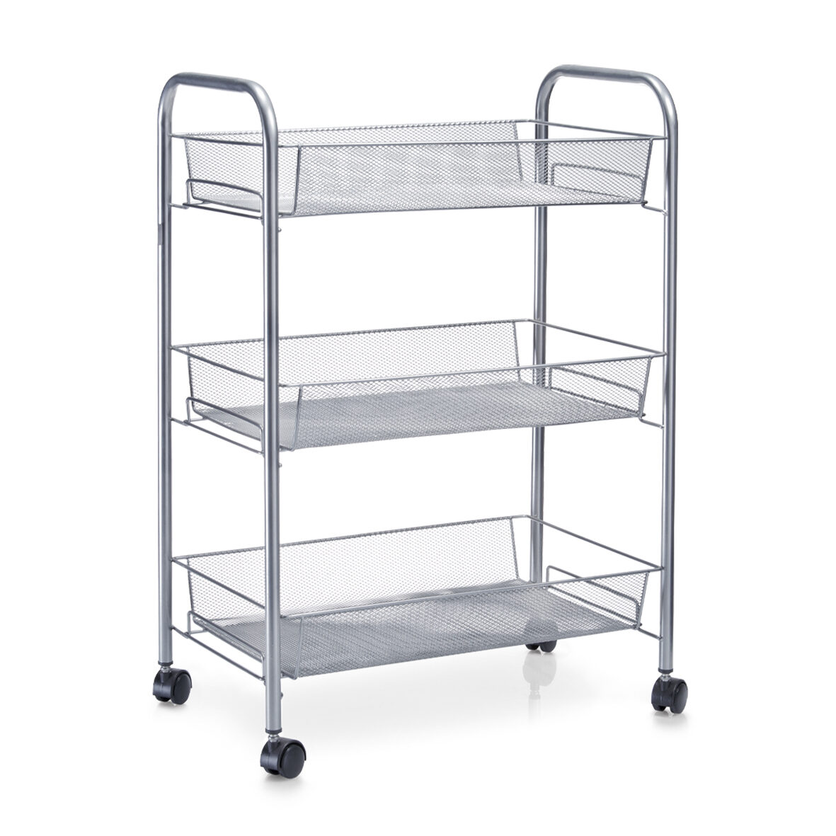 zeller-present-home-living-rollwagen-mesh-3-etagen-metall image 1