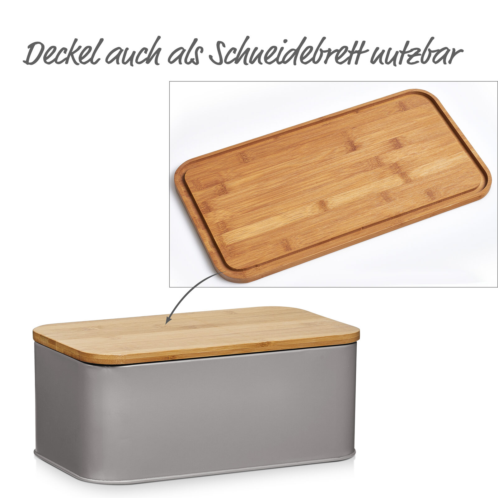 zeller-present-k-che-brotkasten-metall-matt-taupe image 4
