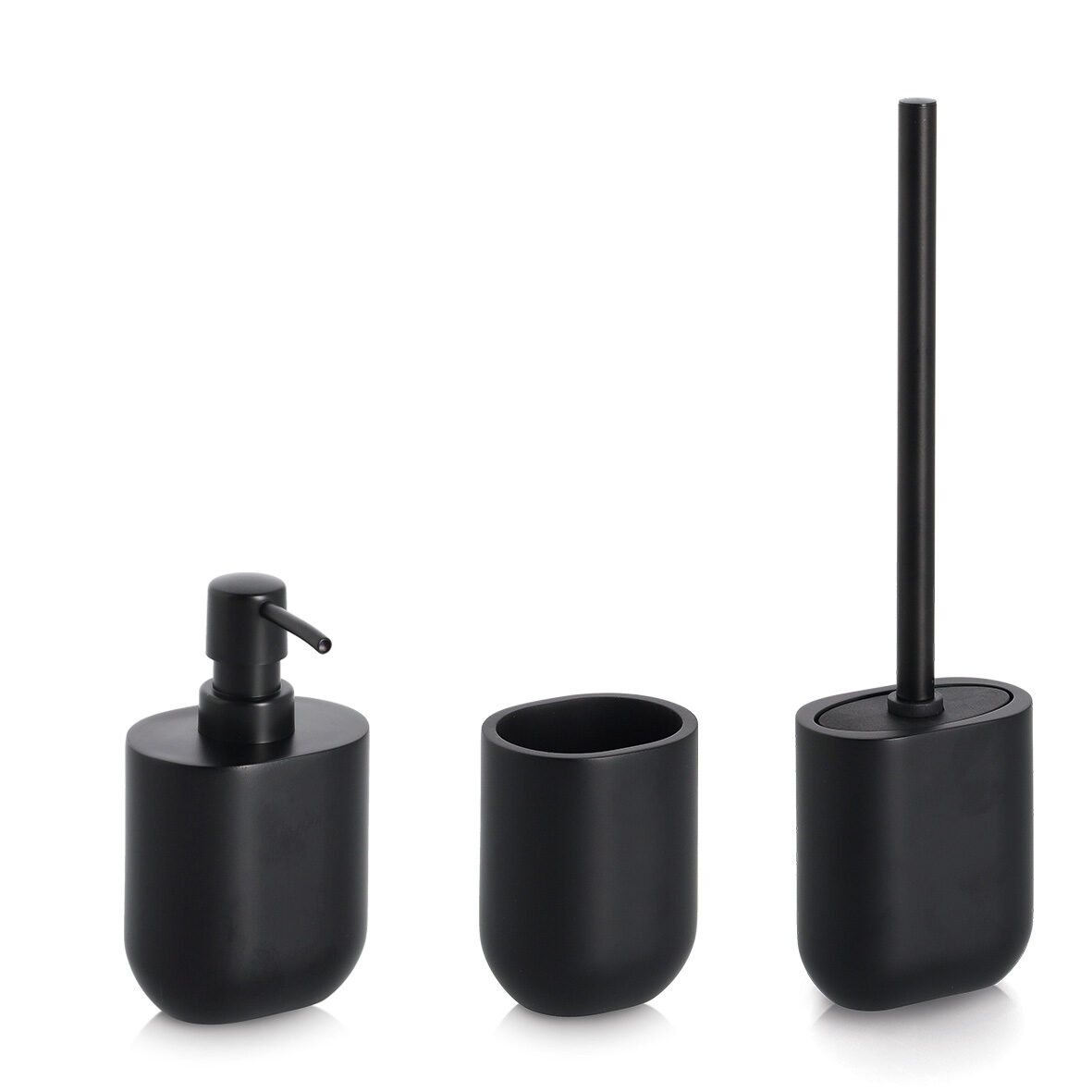 zeller-present-bad-seifenspender-polyresin-schwarz-matt image 4
