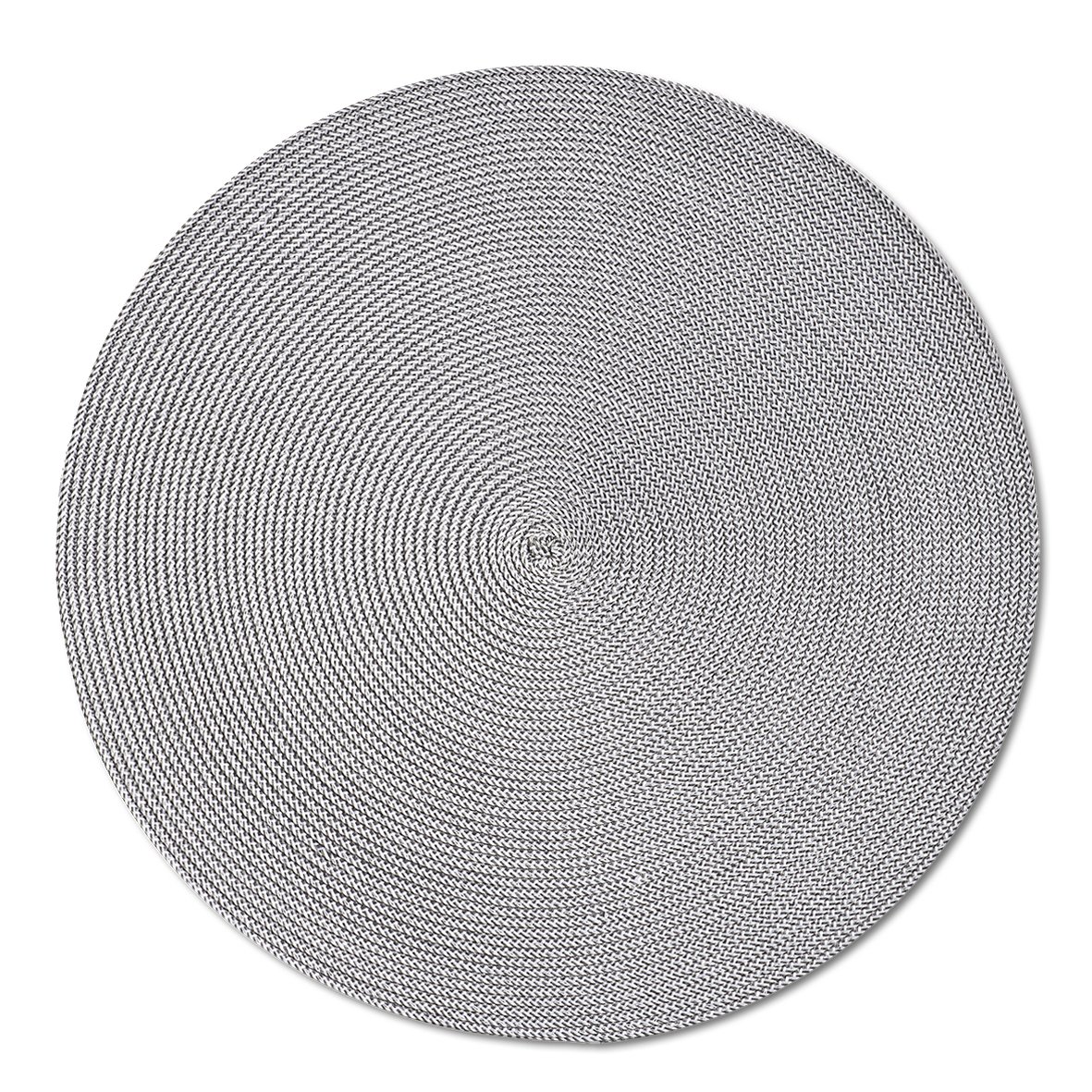 zeller-present-table-platzset-twist-kunststoff-grau-geflochten image 1