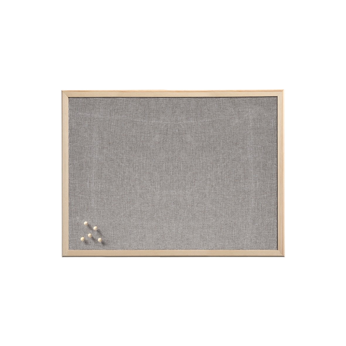 zeller-present-pinboard-leinen-kiefer-mit-holzrahmen image 1