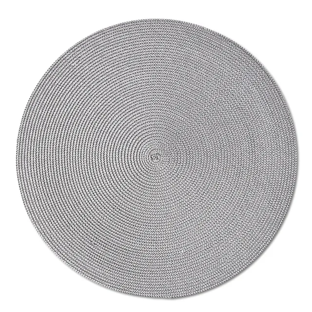 zeller-present-table-platzset-twist-kunststoff-grau-geflochten image 1