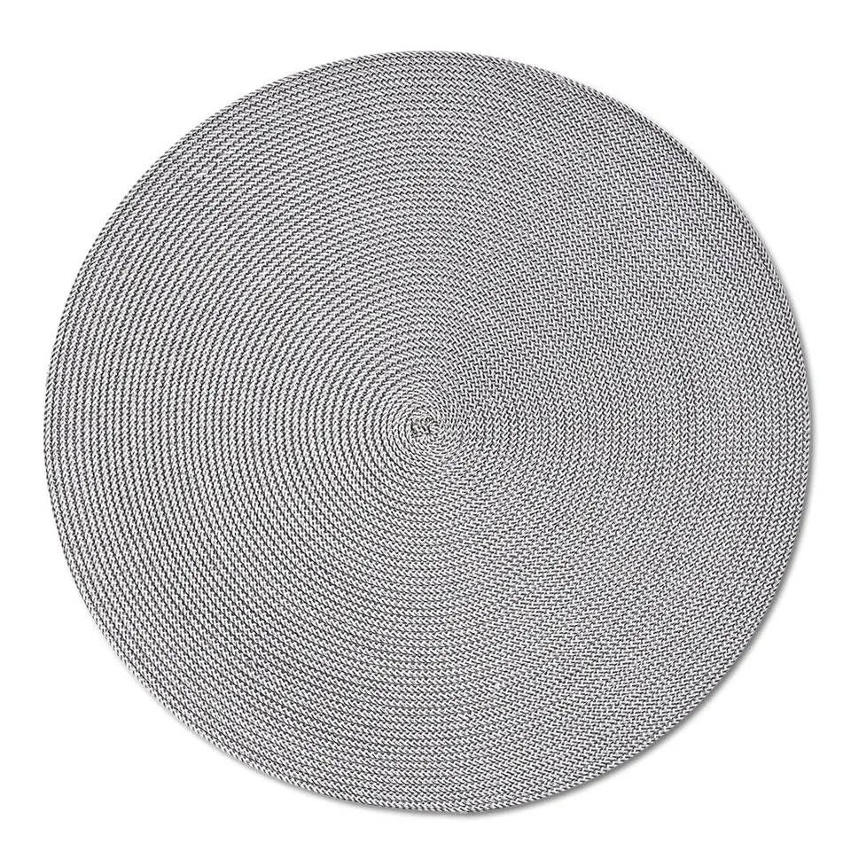zeller-present-table-platzset-twist-kunststoff-grau-geflochten image 1