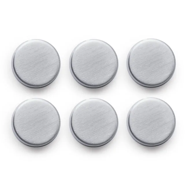 zeller-present-office-magnet-set-6-tlg-edelstahl image 1
