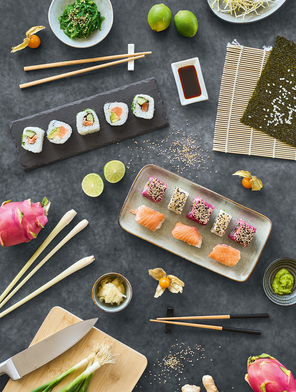 zeller-present-sushi-set-4-tlg-schiefer-keramik-bambus image 6